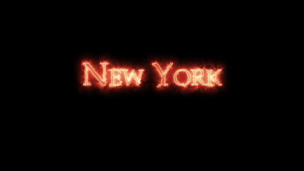New York skrevet med ild. Loop