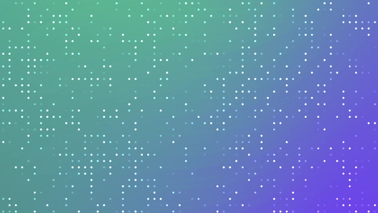 Abstract Digital Dots Flickering on Gradient Background