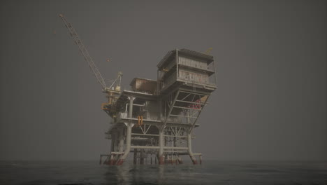 oil rig in the ocean