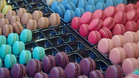 colorful macarons display