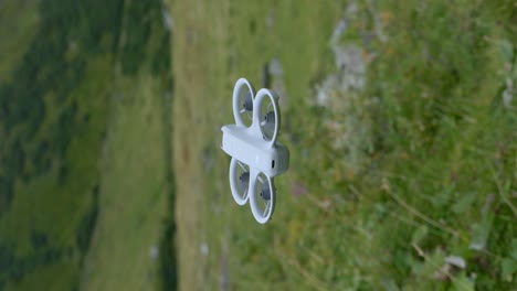 flying neo light drone, vertical format