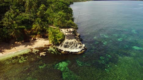 aerial photo of manzanillo beach, costa rica