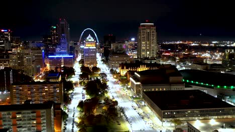 4k time lapse of st.louis at night