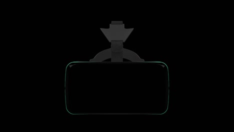 muestra vr auricular 360 bucle de rotación