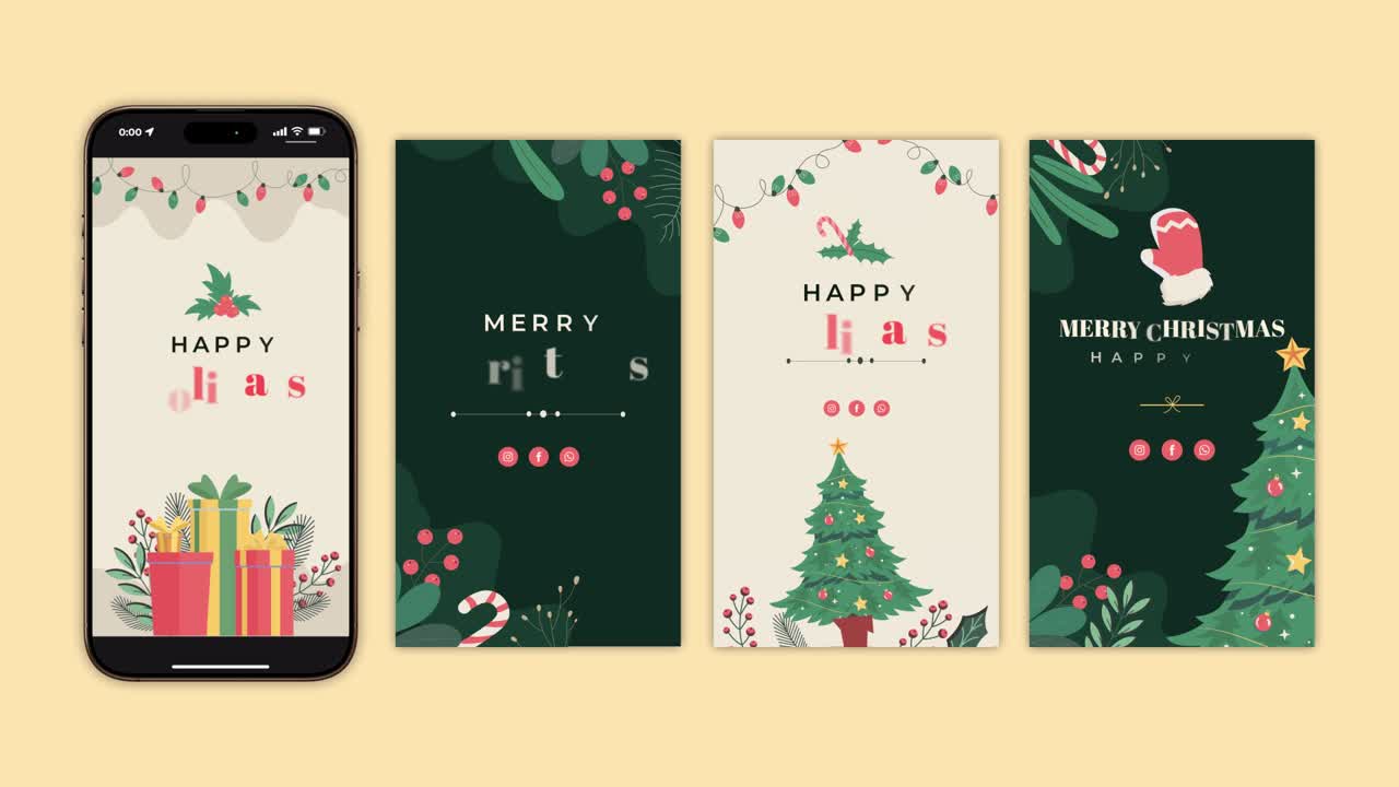 Christmas and Holiday Social Media Graphics