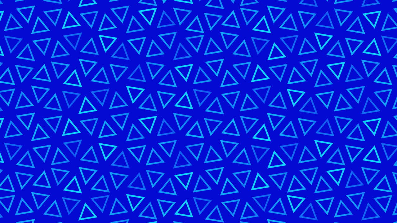 Abstract Blue Geometric Triangle Pattern Background Loop