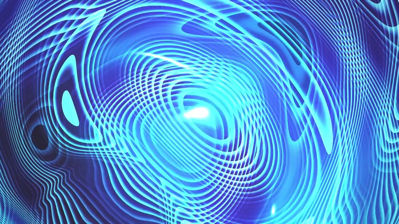 Dynamic Abstract Blue and Cyan Glowing Lines Motion Background