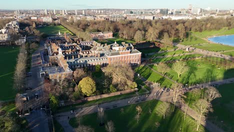 kensington palace and gardens london uk drone,aerial
