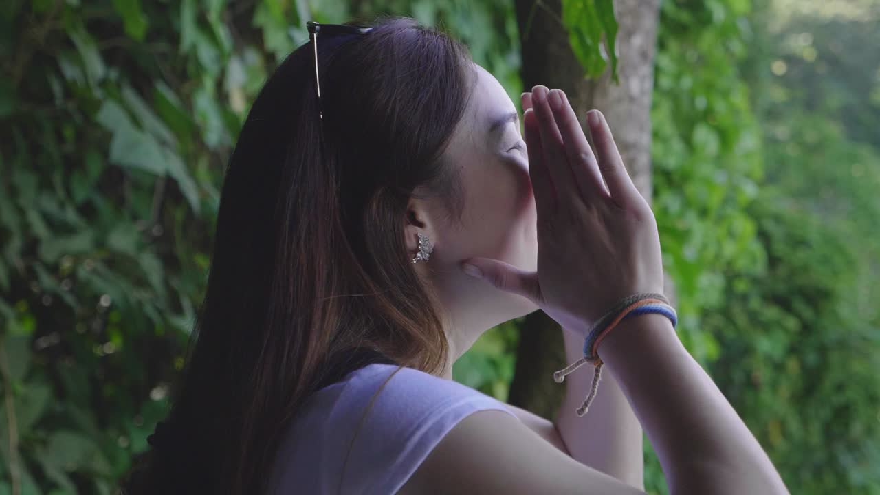 Woman Hiking in Nature, Scenic View