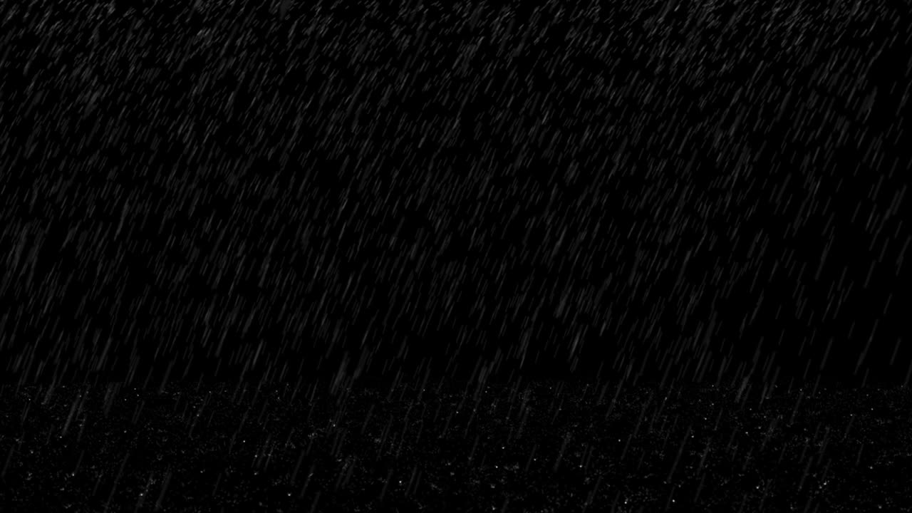 Angle Rain falling on the green screen