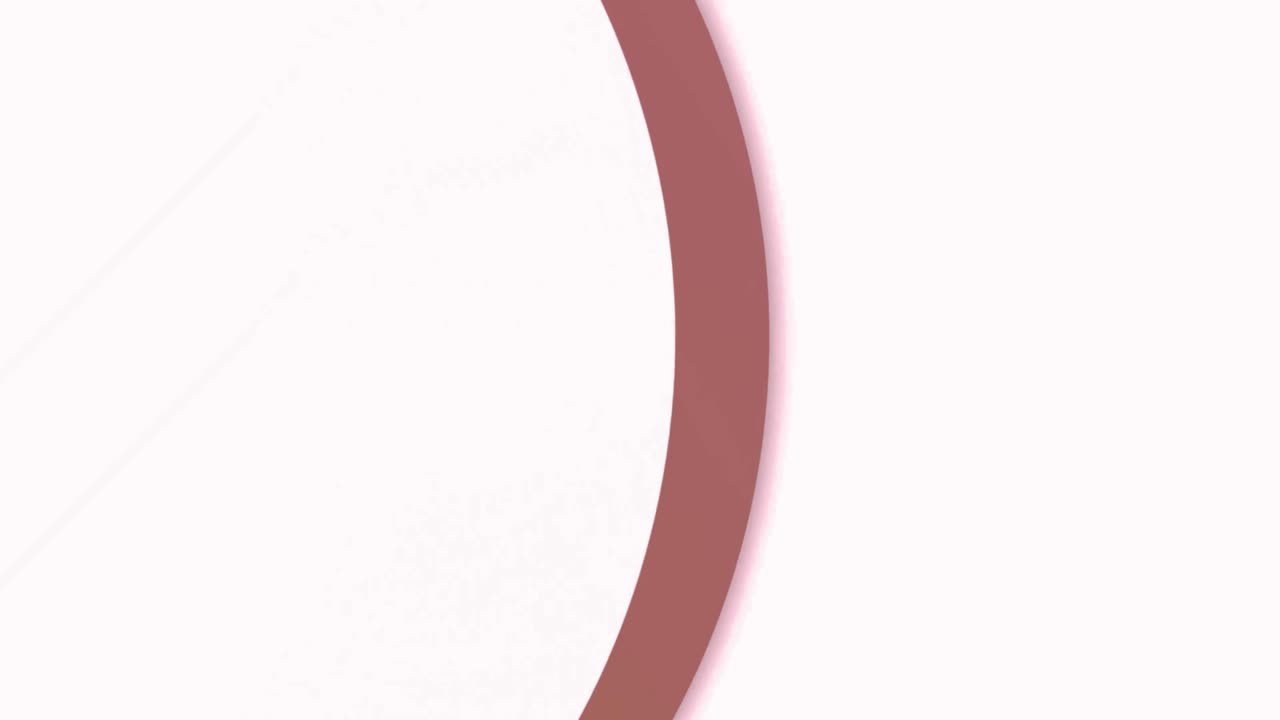 Animated Curved Line Moving Across White Background