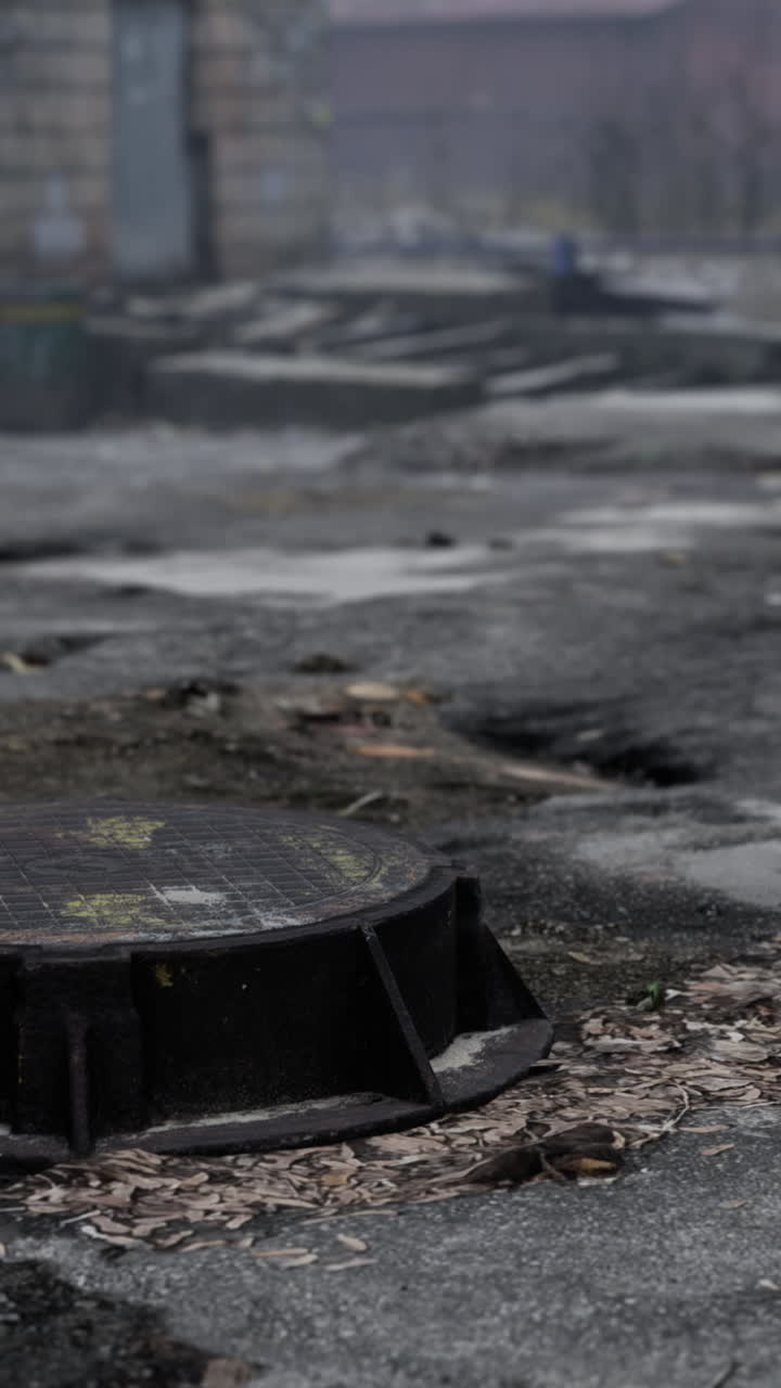 Città abbandonata: Chiusino in un paesaggio urbano desolato