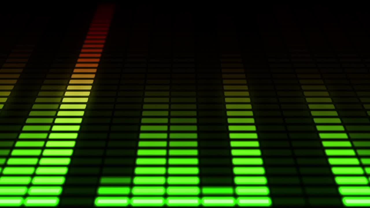 visualización del ecualizador de audio