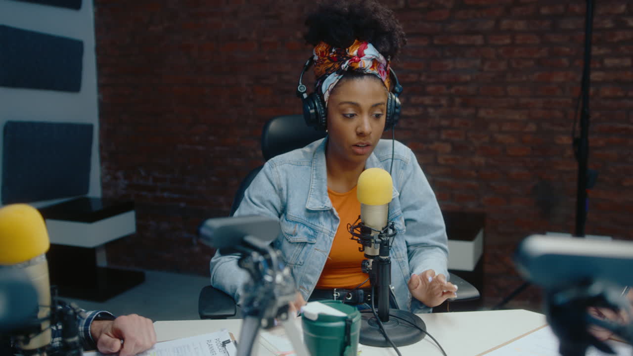 Podcast Recording in a Studio