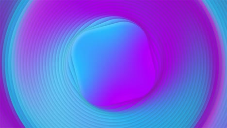 movimientos de ondas cíclicas de las figuras. transformación y remodelación. color rosa azul. animación 3d de un bucle sin costuras