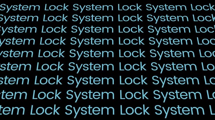System Lock Text Pattern