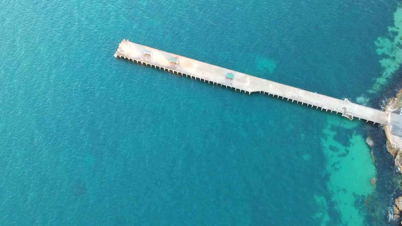 공중 드론 edithburgh jetty 사우스 오스트레일리아 hd