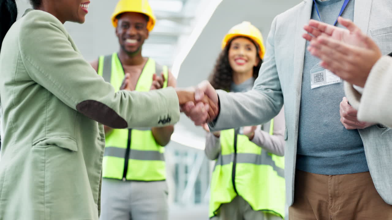 Handshake, partnership and people