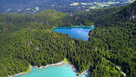 Lake-Lago-di-Fusine-Superiore-Italy-Alps.-Aerial-FPV-drone-flights.