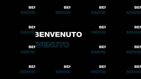 benvenuto text