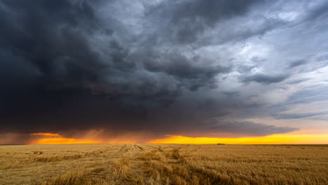 awesome stormy scene as dark clouds threaten severe weather