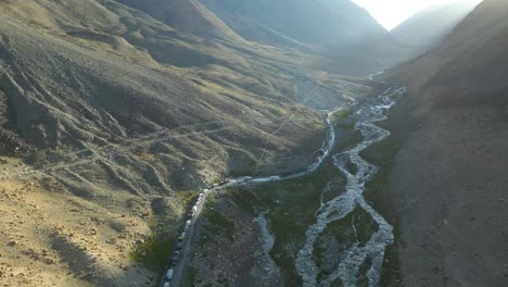 aerial view of leh ladakh, pangong tso lake, maitreya buddha, diskit monastery in nubra valley, sand dunes nubra valley