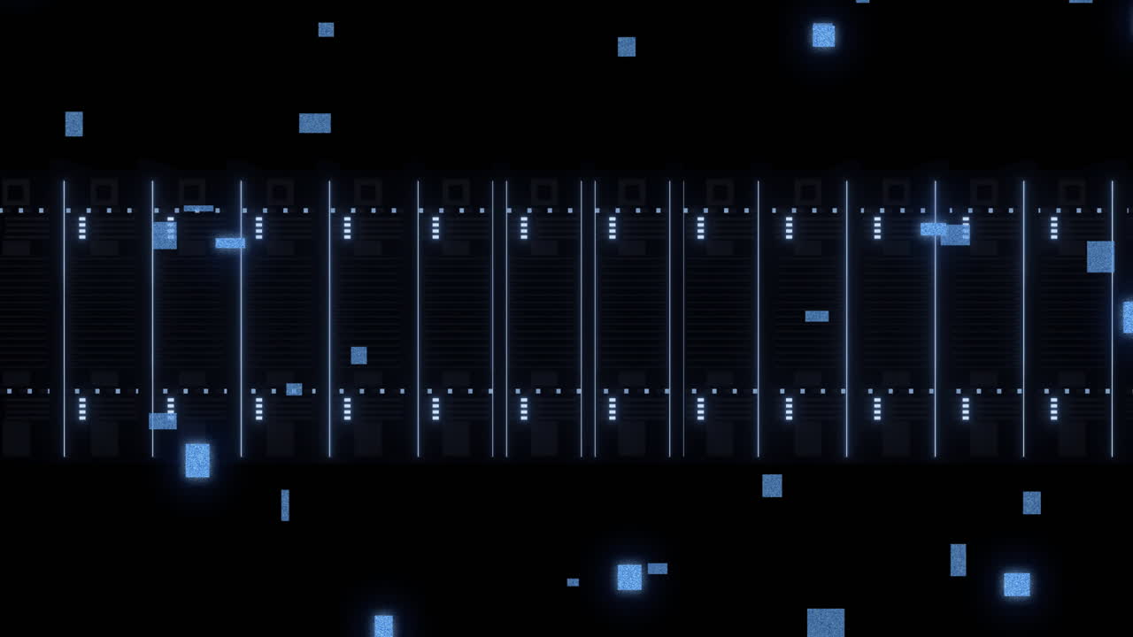 Animation of data processing over computer server