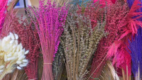 assortment of dried flowers and grasses for sale