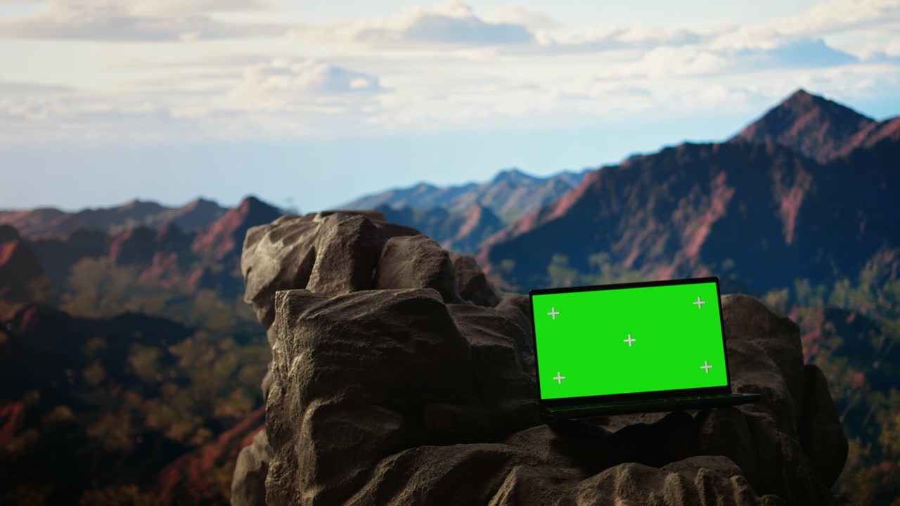 cativante escape de montaña con una clave rocosa y cromada