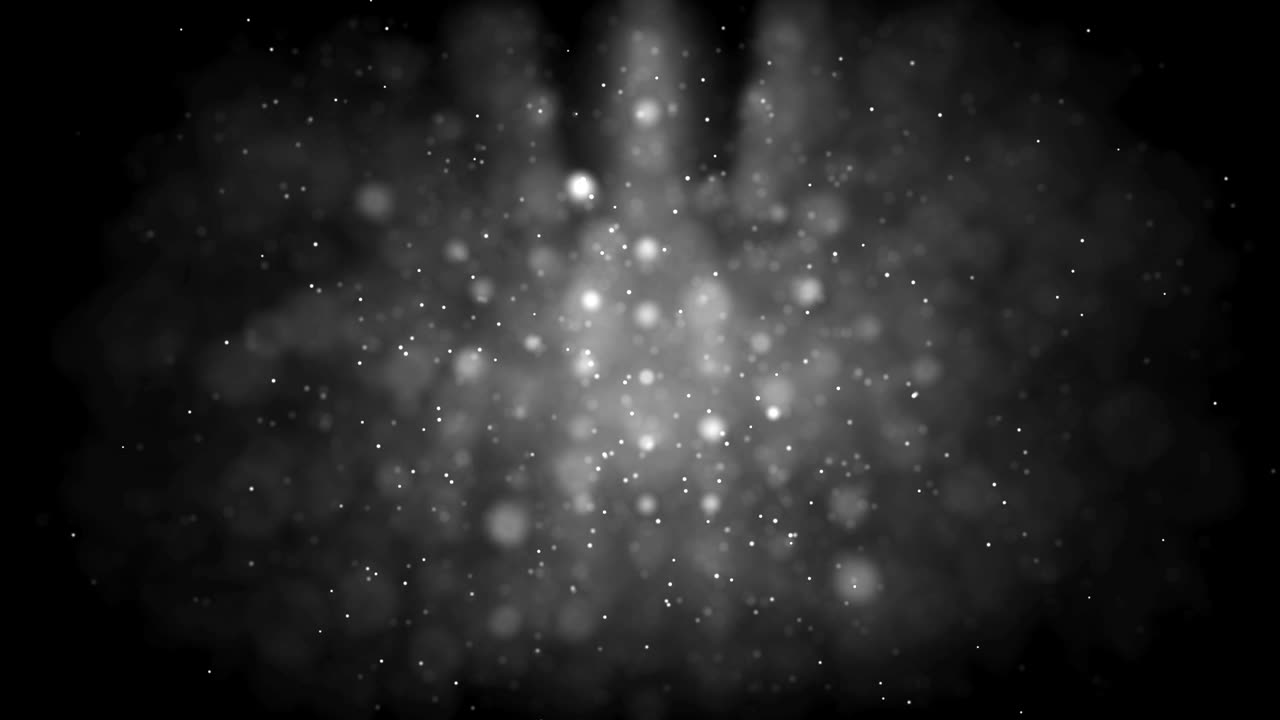 sfondo di rotazione delle particelle 4k. video di stock loop senza cuciture