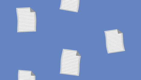 paper documents files pattern animation