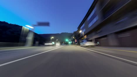 fast driving at "vallnord"-"ordino"(andorra).time lapse.