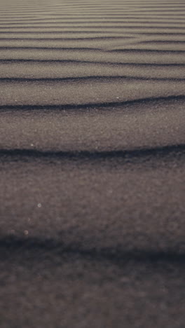 close-up of wind-formed patterns in desert sand