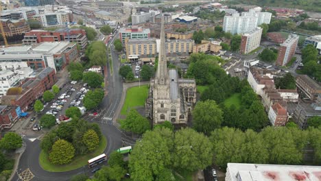 Iglesia-De-San-Nicolás-Bristol-Reino-Unido-Punto-De-Vista-Aéreo