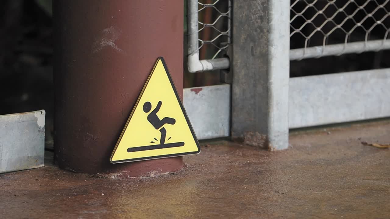 Slippery Floor Warning Sign