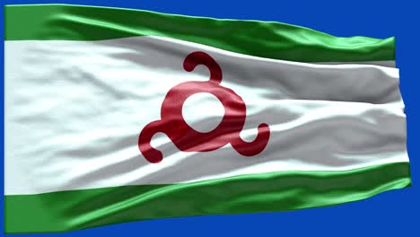 4k highly detailed flag of ingushetia - ingushetia flag high detail - national flag ingushetia wave pattern loopable elements