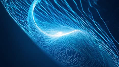 abstract blue light spiral background