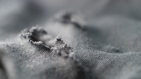 close-up of gray fabric texture