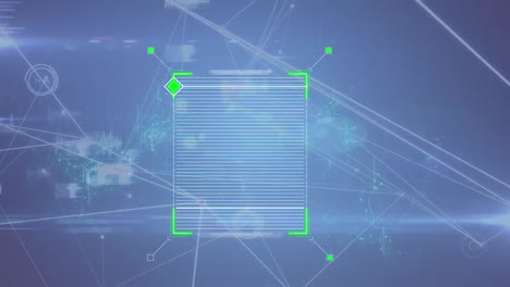 animación de la interfaz digital a través de las conexiones de red