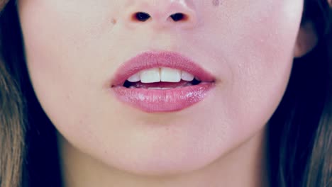 highlighting her luscious lips