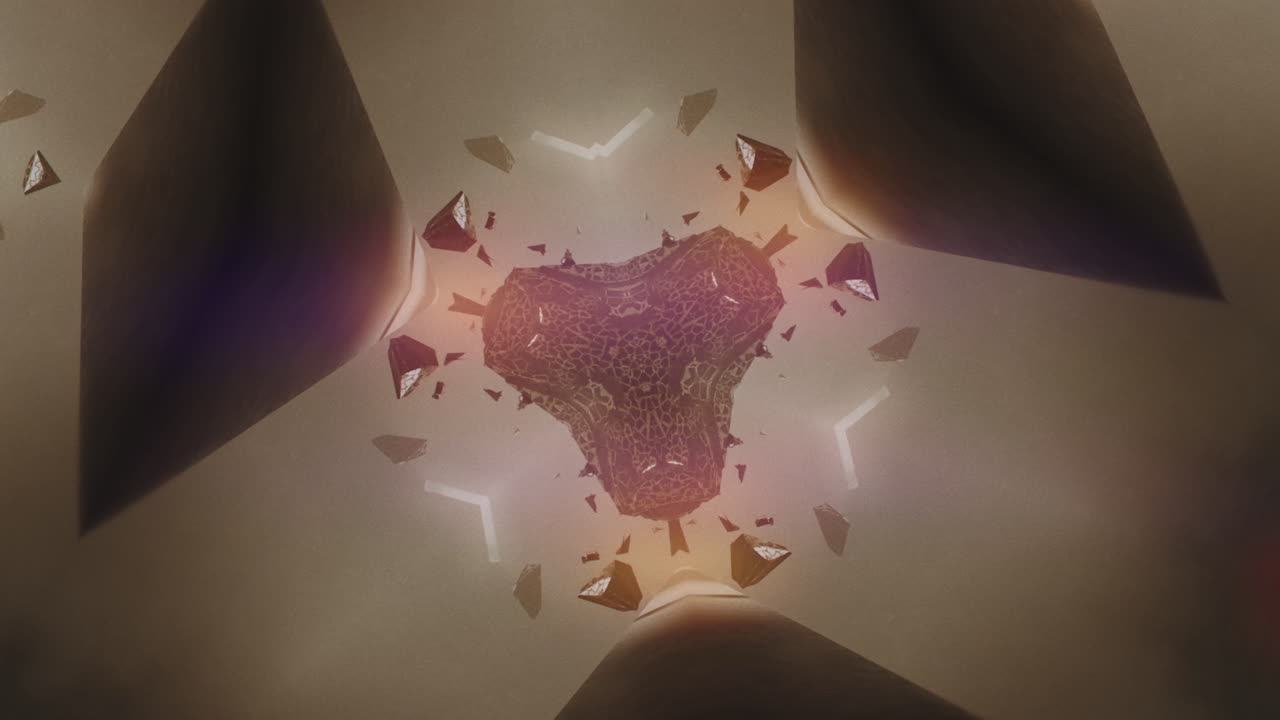 Geometric kaleidoscope animated pattern