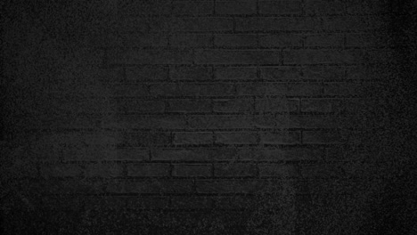 textured pattern flickering against black brick wall