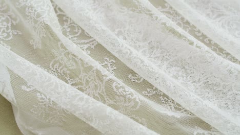 white lace close-up. sewing a wedding dress. light guipure. handmade tailoring, professional clothing concept. abstract background