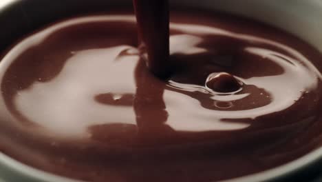 chocolate milk pouring and splashing