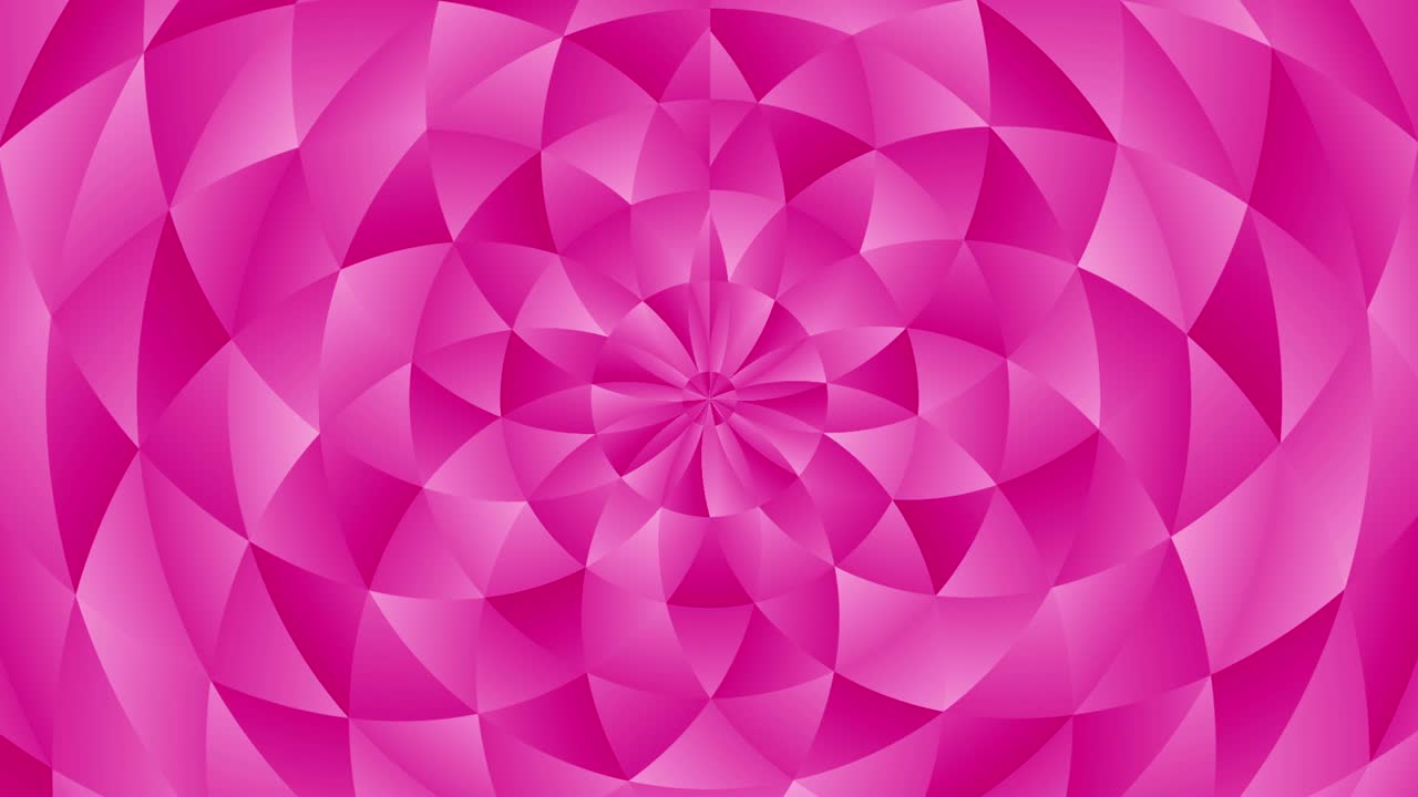 기하학적 모양의 삼각형 패턴, 추상적인 다각형 루프 애니메이션, 다채로운 그라디언트 배경