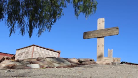 Grave-Cross-in-Western-Town