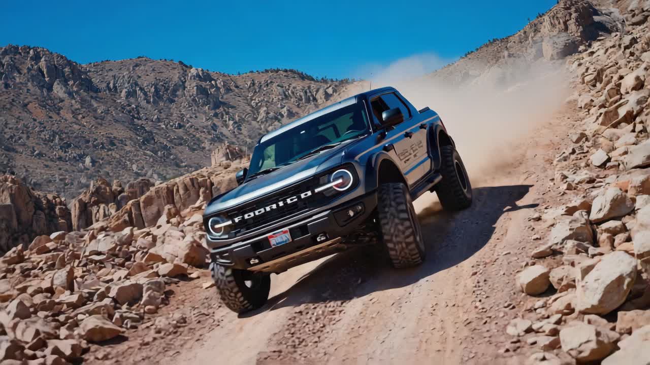 Ford Bronco Off-Roading in the Mountains