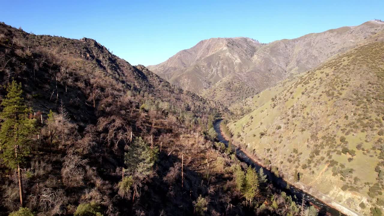 bosque nacional sierra cerca del parque nacional de yosemite antena