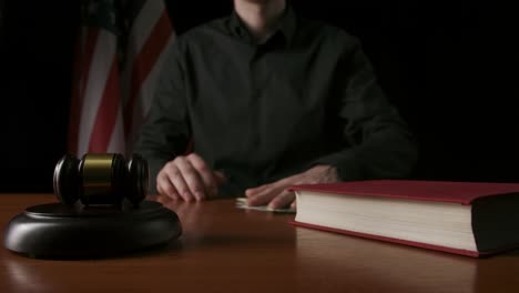 judge in courtroom
