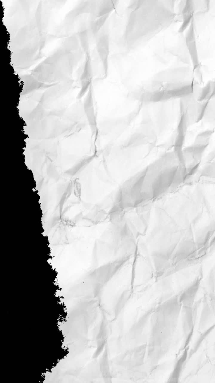 Skrynklig vit pappersstrukturövergång med alfakanal